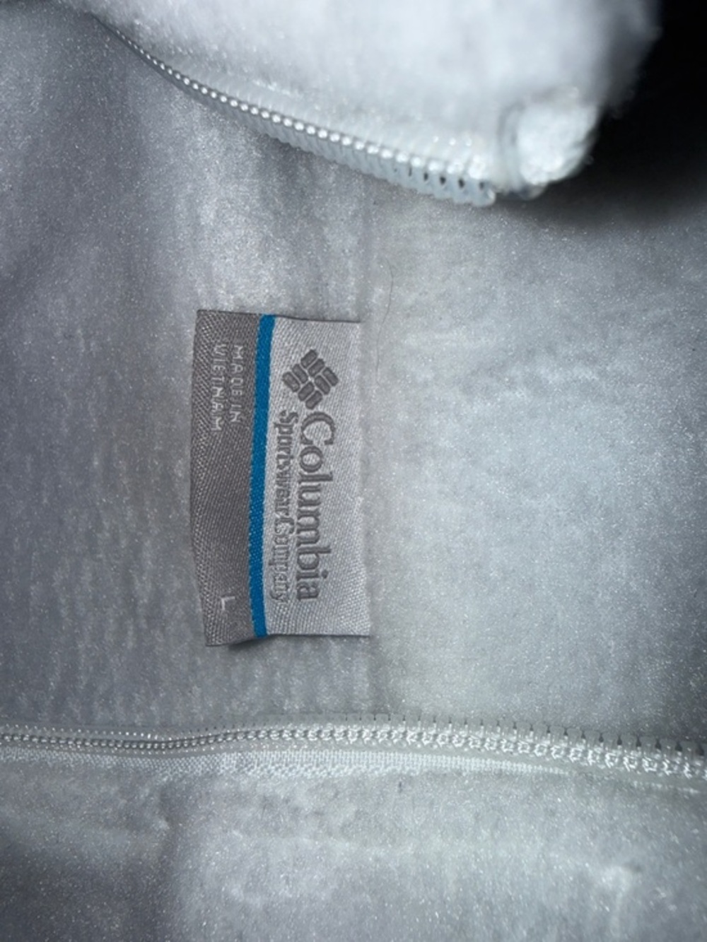 Columbia Womens Benton Springs Full Zip Fleece Jacket White Large Outdoor Soft - Picture 2 of 4